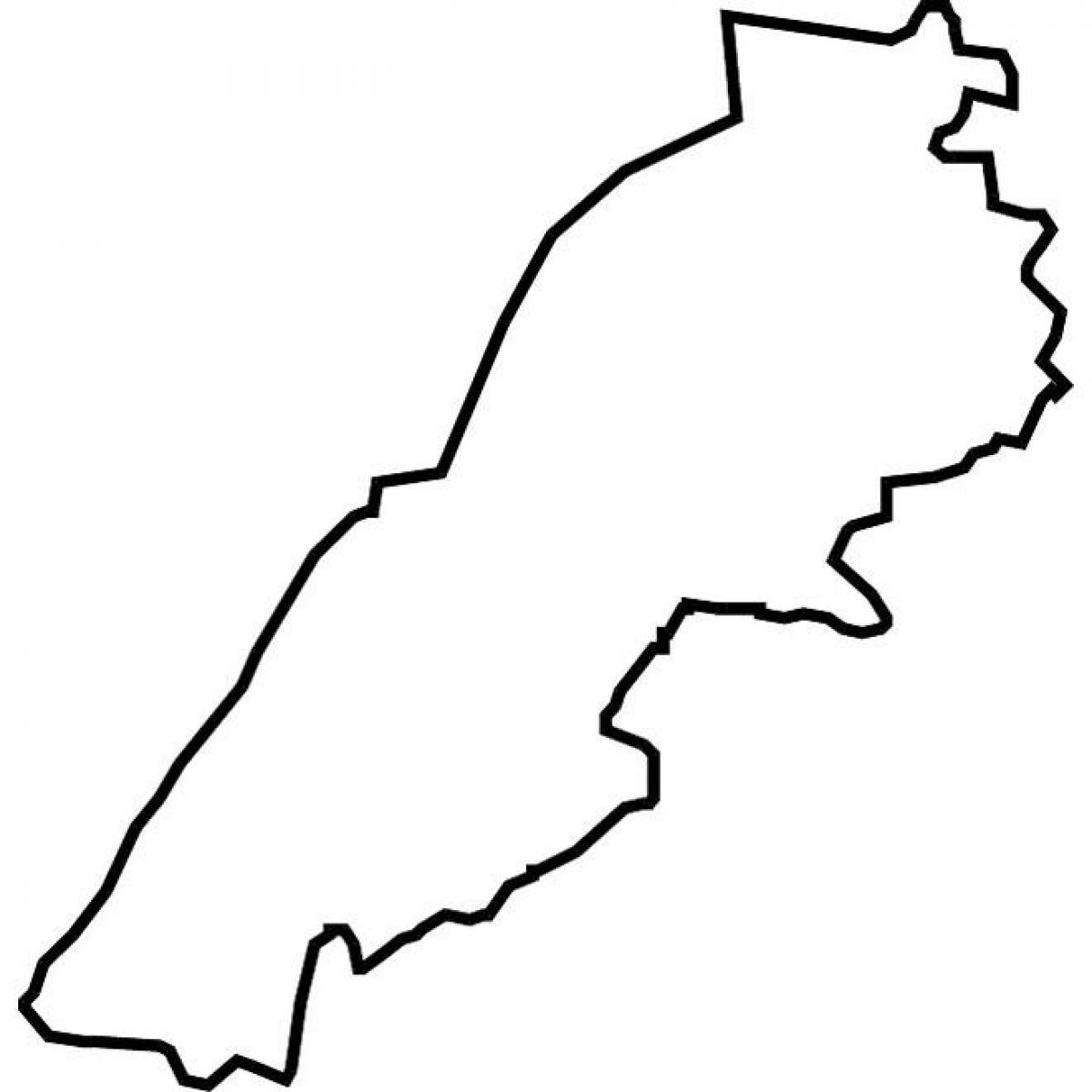 χάρτης του Λιβάνου χάρτη διάνυσμα