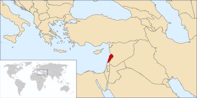 Χάρτης του Λιβάνου κόσμο 