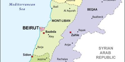 Χάρτης του Λιβάνου πολιτική