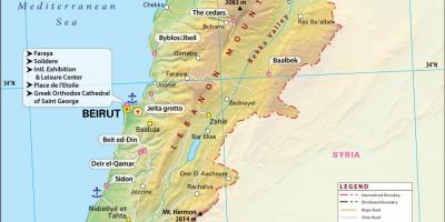 Χάρτης της αρχαίας Λίβανο